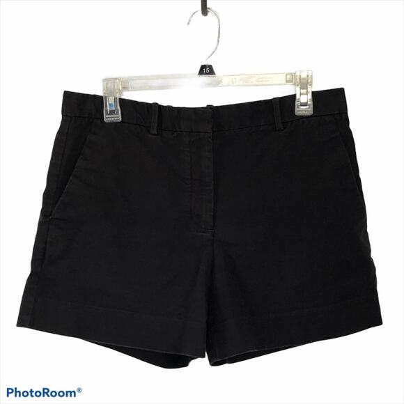 Gap Tailored Stretch Black Shorts Flat Panel Front size 8R - Picture 2 of 12